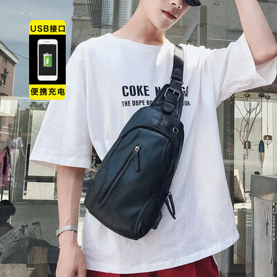 

Mens Bag Fashion Cortex Street Small Breast Bag Single Shoulder Bag Outdoor Small Bag Mens Single Shoulder Bag Backpack