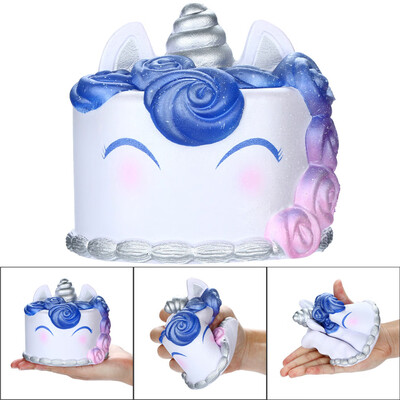 

Siaonvr Squishies Galaxy Unicor Cake Toy Slow Rising Fruits Scented Stress Relief Toy