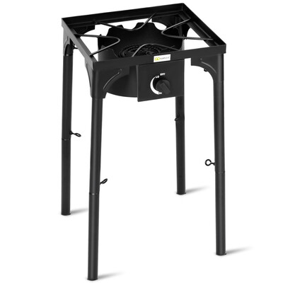 

100000-BTU Portable Propane Outdoor Camp Stove w Adjustable Legs
