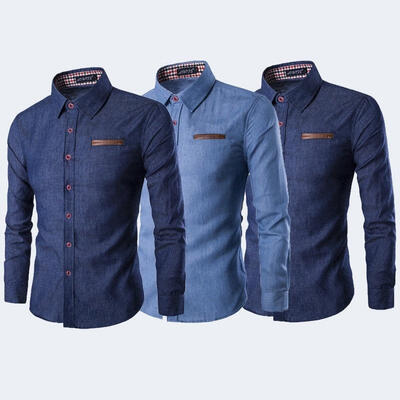 

Fashion Mens Casual Stylish Slim Fit Long Sleeve Casual Formal Dress Shirt Tops
