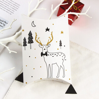 

5Pcs Merry Christmas Candy Bag Kids Gift Packaging Boxes Festival Christmas Party Decoration