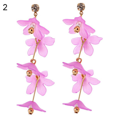 

Fashion Elegant Women Flower Pendant Dangle Eardrop Stud Earrings Party Gift