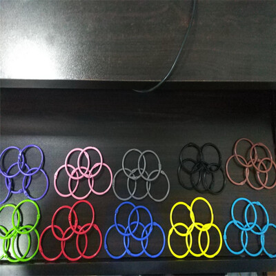 

PH PANDAHALL 50pcs Loose Leaf Book Binder Hinged Rings Keychain Keyrings