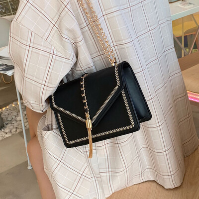 

Advanced sense net red pouch handbag 2019 new wild air stream Su chain bag summer small fresh messenger bag