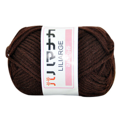 

Toponeto 1PC 25g Chunky Colorful Hand Knitting Milk Cotton Crochet Knitwear Wool A