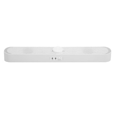 

SADA V-198 USB Powered Sound Bar Computer Speakers with LED Lights 35mm Audio Mic Plug Wired Soundbar Speaker for PC Cellphone Ta