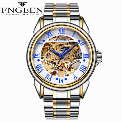 

Gobestart FNGEEN Water Resistant Stainless Steel Watch Automatic Mechanical Men Watch