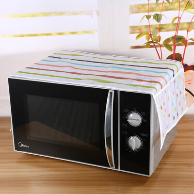

Microwave oven cover1Pc Microwave oven cover with 2 pouch dustproof cotton cloth cover romantic microwave oven set