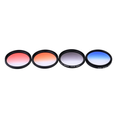 

Andoer Professional 52mm GND Graduated Filter Set GND406 Gray Blue Orange Red Graduated Neutral Density Filter for Canon Nikon