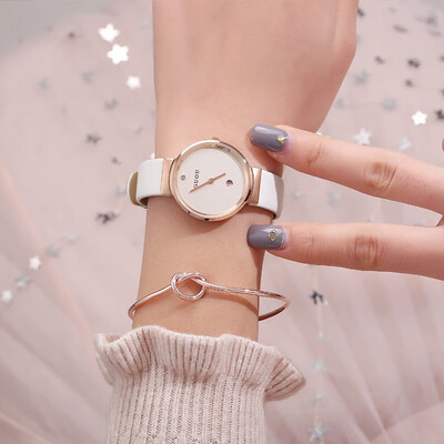 

Female quartz watch casual simple wild fashion calendar belt female watch