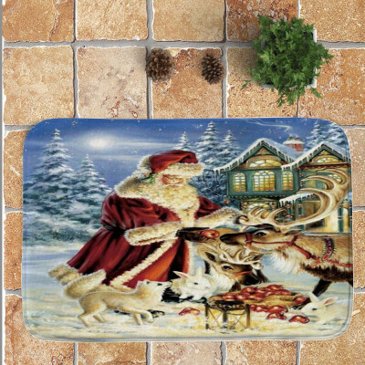 

〖Follure〗Merry Christmas Welcome Doormats Indoor Home Carpets Decor 40x60CM