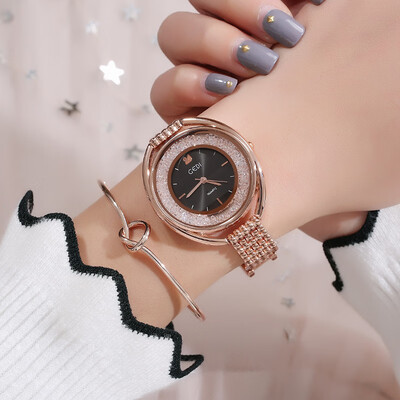 

Gedi trend drill wine barrel shape ladies watch simple scale atmospheric quartz watch trend female watch