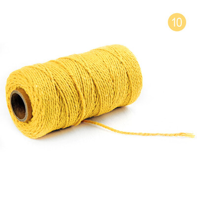 

Toponeto 100m Long100Yard Pure Cotton Twisted Cord Rope Crafts Macrame Artisan String