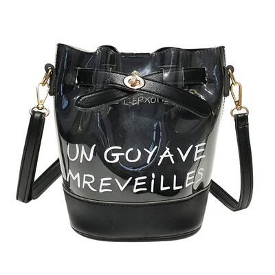 

PVC Bucket Messenger Transparent Shoulder Bags Women Crossbody Handbags