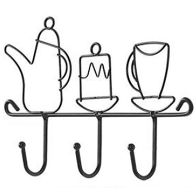 

The New Fashion Wrought Iron Wall Hook Kitchen Hook Coat Rack