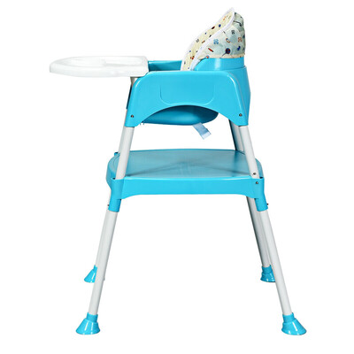 

3 in 1 Convertible Table Seat Toddler Feeding Baby High Chair-Blue