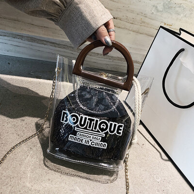 

Tailored Fashion Women Transparent Jelly Shoulder Messenger Bag Handbag Hand Wallet