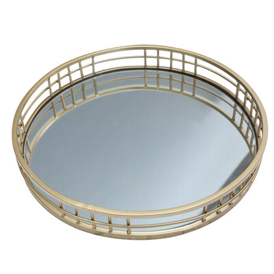 

YUEHONG Round plate home tray 2 iron tray Nordic fashion 15391