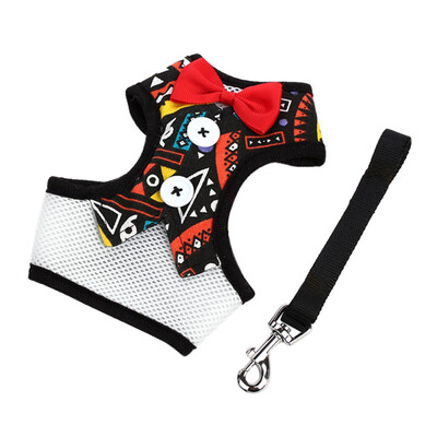 

Gentleman Vest-style Pet Dog Collar Breathable Bow Dress Small Dog Leash Small Pet Dog Wedding Party Accessories
