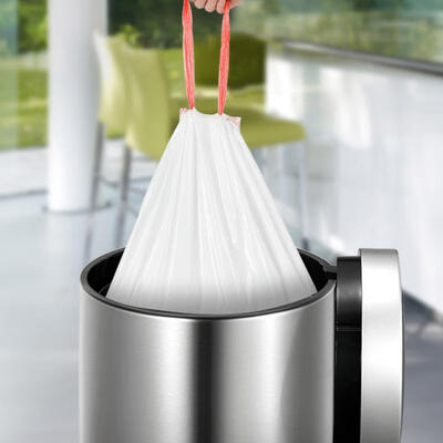 

Greensen 60PCS White Thicken Garbage Storage Bag Kitchen Trash Bin Bag Drawstring Trash Bags