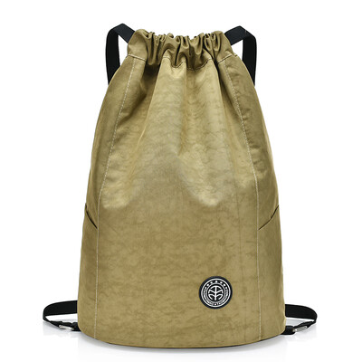 

Bundle pocket rope pulling shoulder bag men&women outdoor sports fitness bag simple folding pocket waterproof recreational