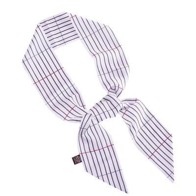 

Fashion Teenage Girls Stripe Print Scarf Chiffon Collar Scarves Casual Gift