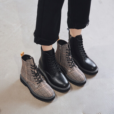 

Thick-soled booties womens autumn&winter models wild England slope with womens boots leat
