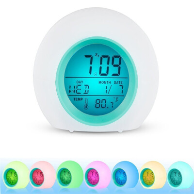 

〖Follure〗Alarm Clock LED Wake Up Light Digital Clock with Temperature Display & Sound