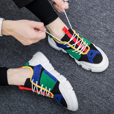 

Men Sneakers Men Mixed Color Breathable Mesh Casual Shoes Men Comfortable Fashion Tenis Masculino Adulto Sneakers