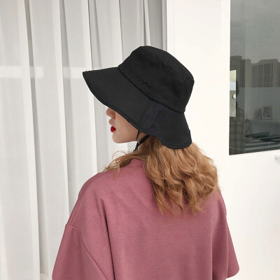 

Hat womens summer Japanese art fisherman hat Korean version of the pot hat outdoor travel leisure sun shade hat man