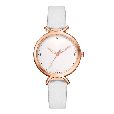 

Simple Style Point Plus Roman Numerals Gold Border Ladies Watch High Quality Quartz Wristwatch Relogio Feminino Hot Sale