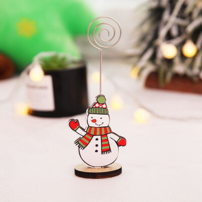 

Siaonvr Creative Christmas Business Card Holder Message Folder Photo Clip Christmas Gift