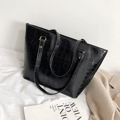 

Tailored Womens Snake Shoulder Bag Crocodile Handbag Fashion Casual Pouch Simple Tote