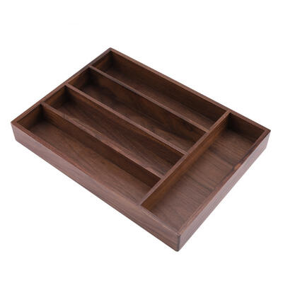 

Greensen Wood Flatware Cutlery Utensil Drawer Fork Scoop Storage Organizer Case Kitchen