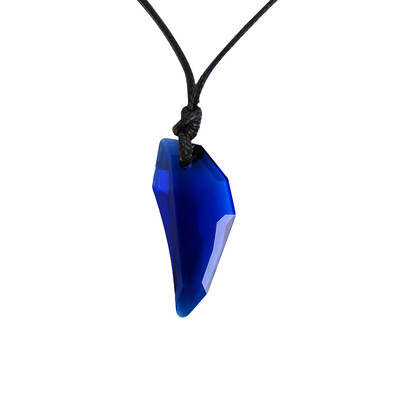 

HHYDE Austrian Crystal The Teeth of the Wolf Pendant Chains Long Leather Men Women jewelry Necklace 12 colours For Gifts