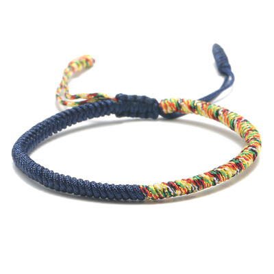 

Tibetan Buddhist Lucky Knot Bracelets & Bangles For Women Men Handmade Woven Rope Amulet Bracelet Jewelry Gifts
