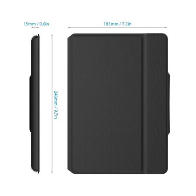 

Arealer Ultra Thin Slim Lightweight PU Leather Case Holder Stand with Wireless BT 30 Keyboard for iPad Pro 97 iPad Air 2 Tablet