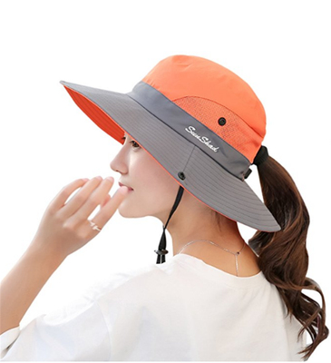 

Women Ladies Hat Sun Wide Brim Cap Beach Summer Visor Uv Cotton Cover Protection