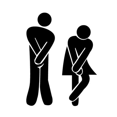 

Convenient 3D Toilet WC Man And Woman Mirror Wall Sticker DIY PET Home Removable Decoration Stickers