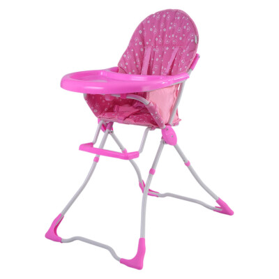 

Baby High Chair Infant Toddler Feeding Booster Seat Folding Safe Portable-pink