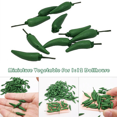 

Siaonvr 10Pcs 112 Toy House Miniature Vegetable Green Pepper Kitchen Catering Model Toy
