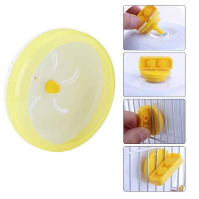 

Greensen 1Pc Pet Hamster Exercise Toy Wheel Plastic Mouse Rat Silent Running Scroll