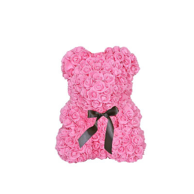 

Valentine Day Birthday Gift Artificial Roses Bear Home Wedding Party Decoration