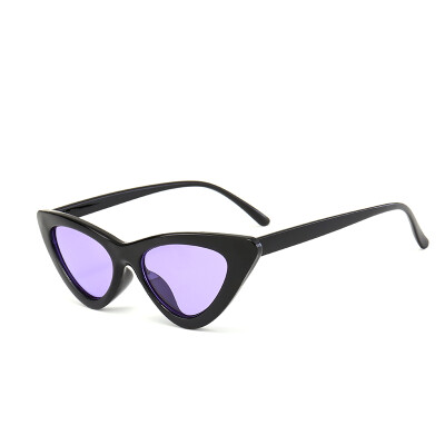 

2018 NEW Cute Sexy Retro Cat Eye Sunglasses Women Small Black White Triangle Vintage Cheap Sun glasses Red Female uv400