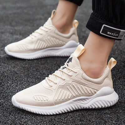 

Mens shoes summer breathable flying woven sneakers Korean version of the trend Alpha second generation coconut shoes running shoes