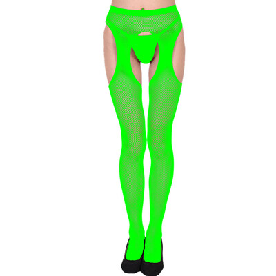 

Toponeto Women Sexy Fishnet Open Soft Tights Lingerie Transparent Erotic Lace Bodysuit