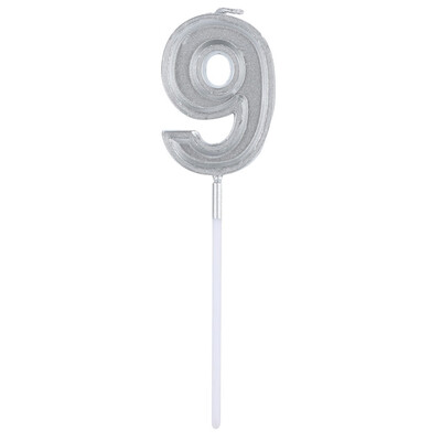 

Gobestart Silver Number 1 Birthday Numeral Candles Number Cake Decor for AdultsKids Party