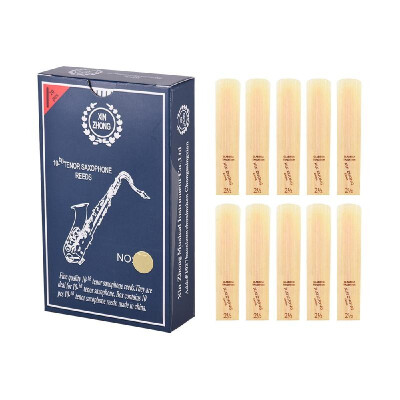 

Normal Level 10-Bb Tenor Saxophone Sax Reeds Strength 30 for Beginners 10pcs Box