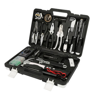 

Greensen 84pcs Household Tool Kit Home Repair Combination Tool Set w Multimeter Solder Iron 101084