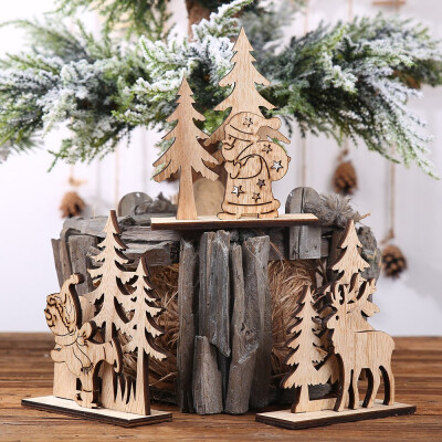 

Tailored Wooden Mini Christmas Tree Desktop Ornaments Merry Christmas Party Decor